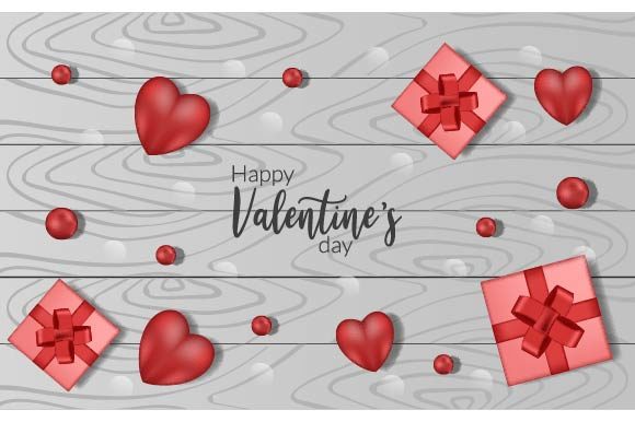 Download Backdrop Happy Valentines Day Heart Box - Day Collection