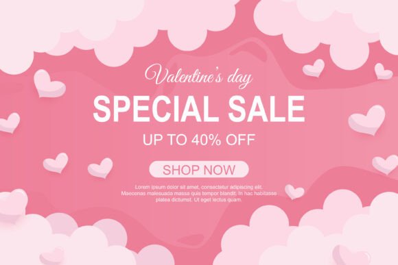 Download Valentine's Day Sale Background Design - Day Collection