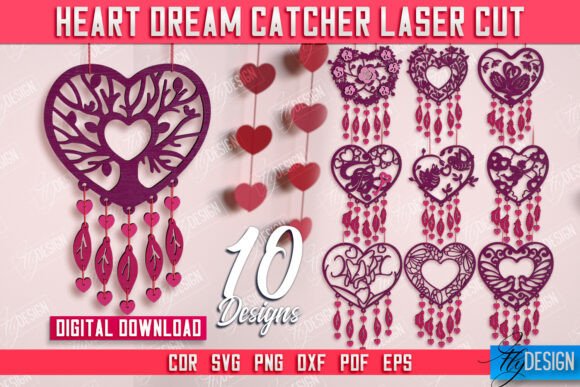 Download Heart Dream Catcher Bundle|Romantic Gift - Romantic gift Collection