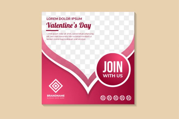 Download Happy Valentine Day Square Banner - Day Collection