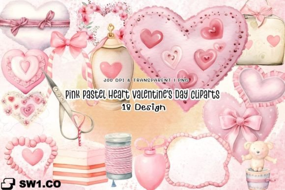 Download Pink Pastel Heart Valentine's Day Bundle - Day Collection