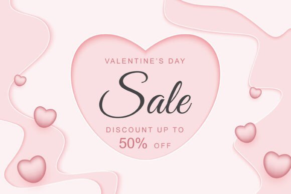 Download Valentine's Day Sale Background Design - Day Collection