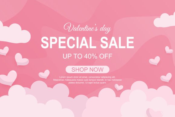 Download Valentine's Day Sale Background Design - Day Collection