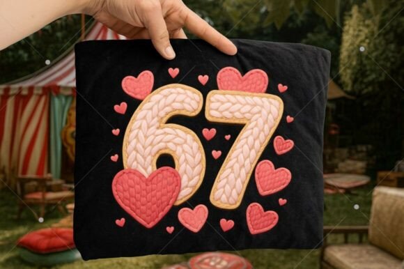 Download Six Seven Valentine's Day PNG, Faux Yarn - Day Collection