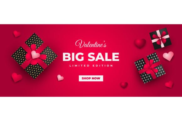 Download Valentine's Day Sale Banner Design - Day Collection