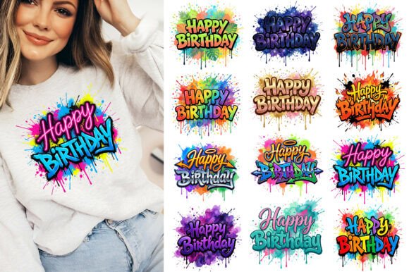 Download Happy Birthday Sublimation Graphic - Day Collection