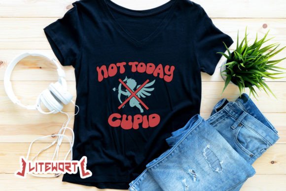 Download Not Today Cupid Groovy Valentine SVG - Day Collection