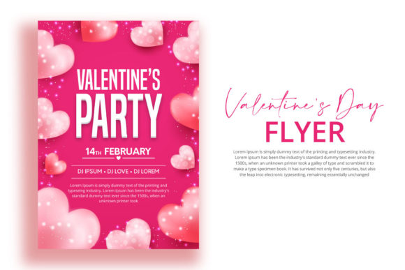 Download Happy Valentine's Day Flyer Design - Day Collection