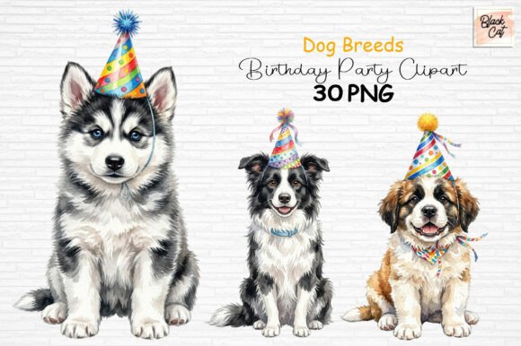 Download Dog Breeds Birthday Party Clipart PNG - Day Collection