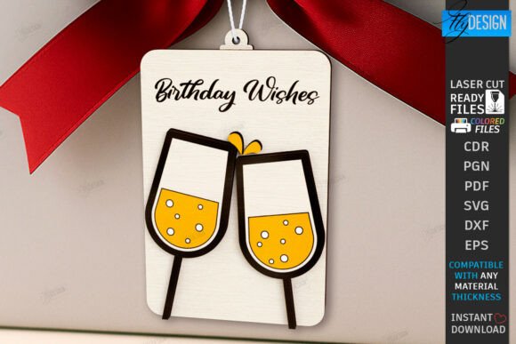 Download Birthday Gift Card Laser Cut | Gift Idea - Birthday gift Collection