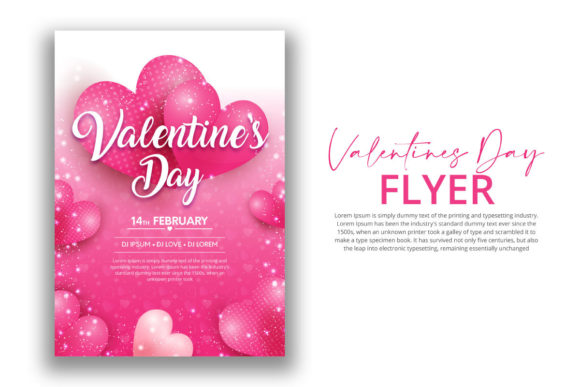 Download Beautiful Valentine's Day Flyer Design - Day Collection