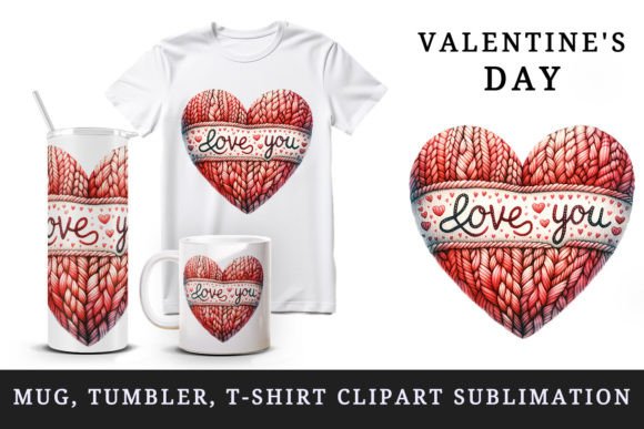 Download Valentine's Day Heart Mug Wrap Clipart - Day Collection