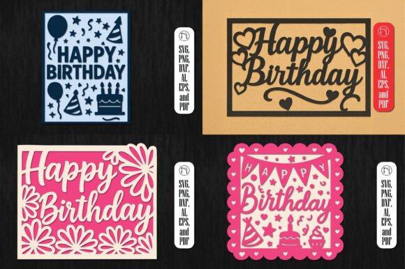 Download Cricut Birthday Gift Card SVG Bundle - Premium Resources