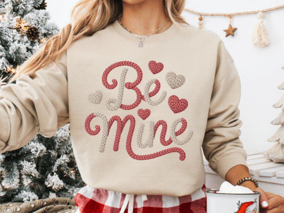 Download Be Mine, Valentines Day Faux Yarn Design - Day Collection