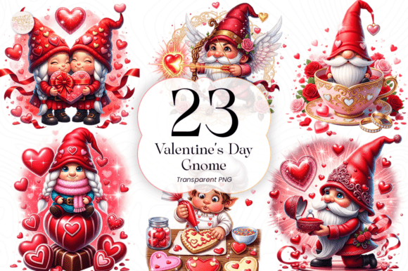 Download Valentine’s Day Gnome PNG Clipart - Day Collection