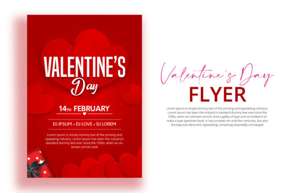 Download Happy Valentine's Day Flyer Design - Day Collection