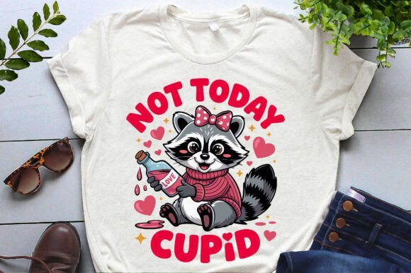 Download Not Today Cupid Cute Raccoon Valentines - Day Collection