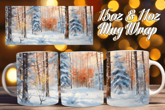 Download Holiday Art Mug Wraps - Day Collection