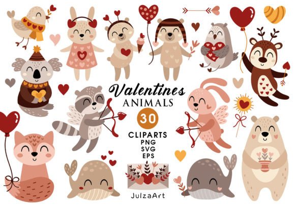 Download Valentines Day Clipart, Valentine Animal - Day Collection