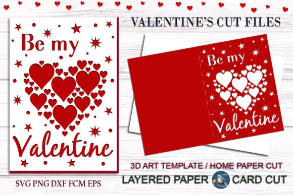 Download Happy Valentine's Day Cut Card SVG - Day Collection