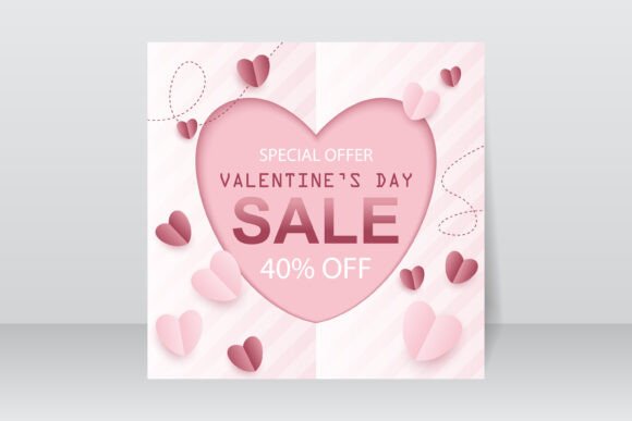 Download Valentine's Day Sale Background Design - Day Collection