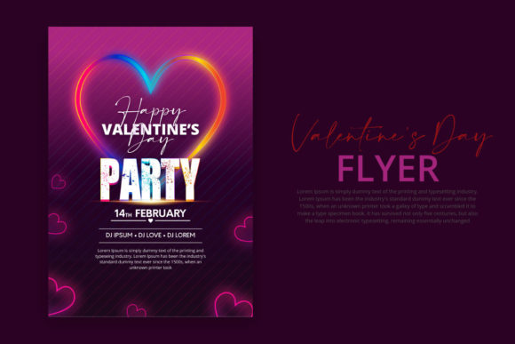 Download Valentine's Day Flyer Template Design - Day Collection