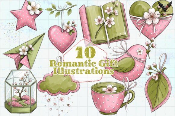 Download Romantic Gift Illustrations PNG - Premium Resources