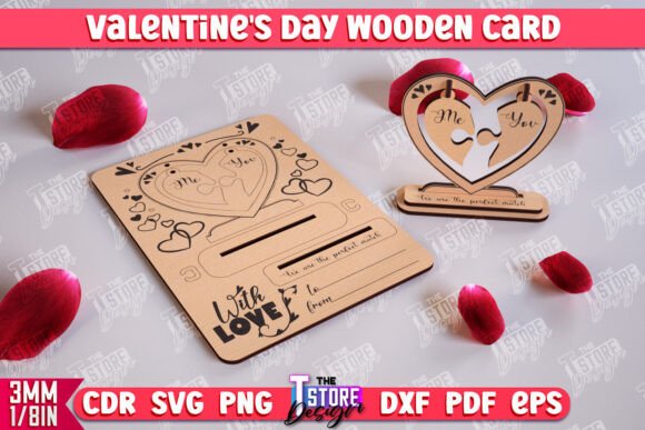 Download Valentine's Wooden Card | Romantic Gift - Romantic gift Collection