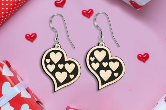 Download Love Heart SVG Earrings Romantic Gift - Romantic gift Collection