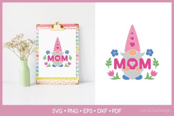 Download Mother's Day SVG - Gnome with MOM - Day Collection