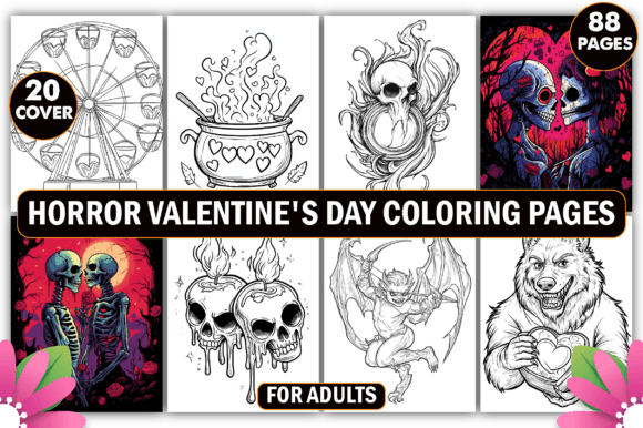 Download Horror Valentine's Day Coloring Pages - Day Collection