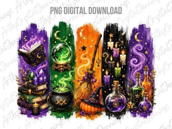 Download Halloween Holiday Witch Brushstroke PNG - Day Collection