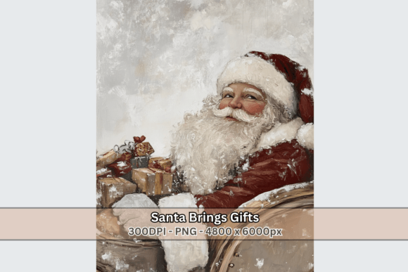 Download Santa Brings Gifts Christmas Holiday Art - Day Collection