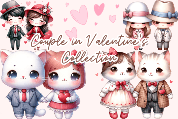Download Couple Characters Cute Valentine's Day - Day Collection