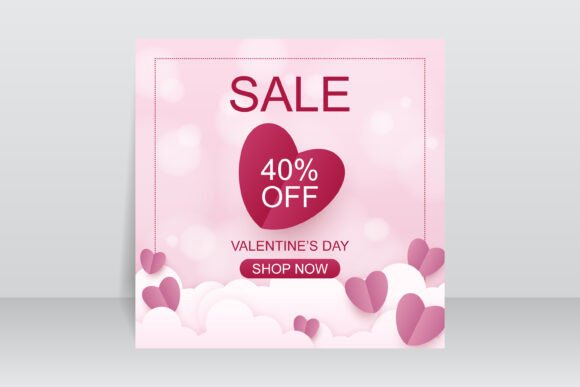 Download Valentine's Day Sale Background Design - Day Collection