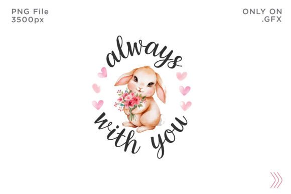 Download Happy Valentines Day Rabbits PNG T-shirt - Day Collection