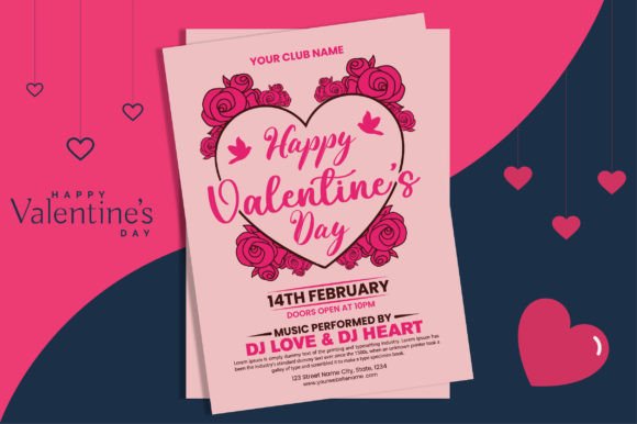 Download Happy Valentine's Day Template Design - Day Collection