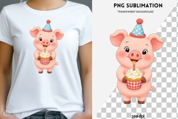 Download Birthday Pig PNG | Farm Animal Clipart - Day Collection