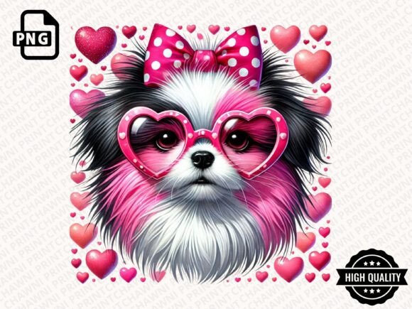 Download Valentine's Day Dog Coquette Clipart PNG - Day Collection