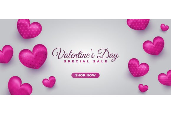 Download Valentine's Day Sale Banner Design - Day Collection