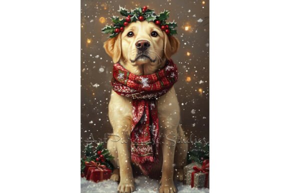 Download Christmas Labrador Retriever Holiday Art - Day Collection