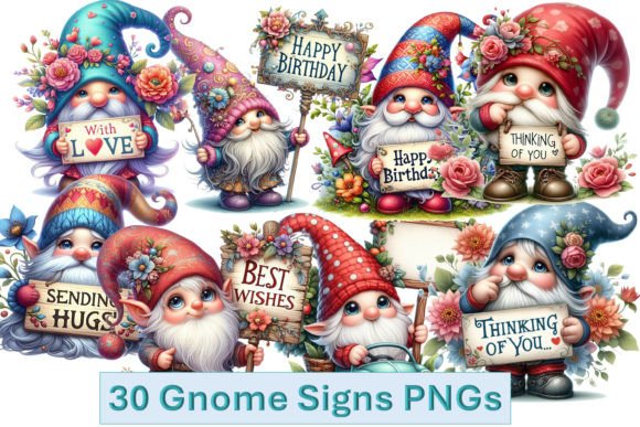 Download Sentiment Tag Gnomes Clipart, Birthday, - Day Collection