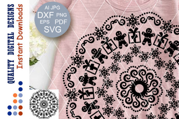 Download Mandala Christmas Cookies Holiday Art - Day Collection