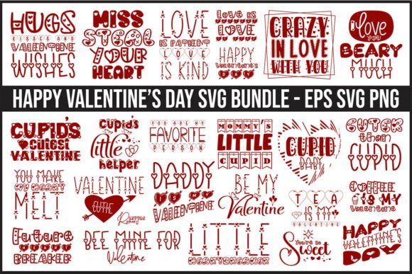 Download 25 SVG, Happy Valentine's Day Bundle SVG - Day Collection