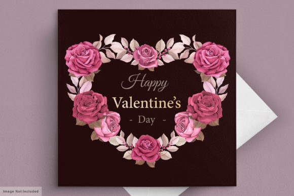 Download Maroon Valentine's Day Card Template - Day Collection