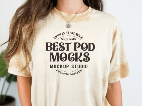Download Color Blast 1745 Citrine T-shirt Mockup - Premium Resources
