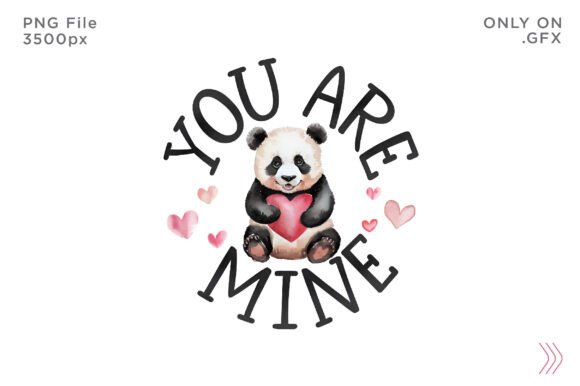 Download Happy Valentines Day Panda PNG T-shirt - Day Collection