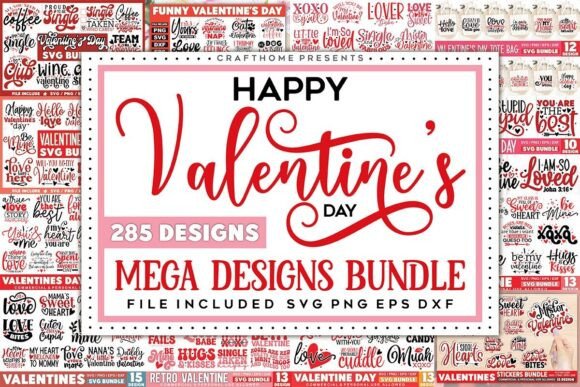 Download Mega Valentine's Day Designs Bundle - Day Collection