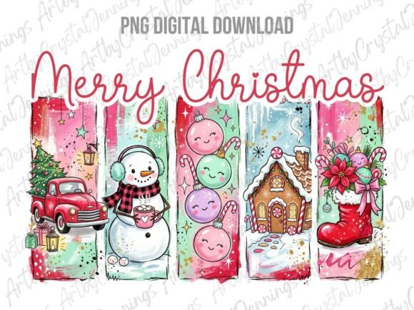 Download Merry Christmas Holiday Brushstroke PNG - Day Collection