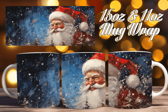 Download Holiday Art Mug Wraps - Day Collection